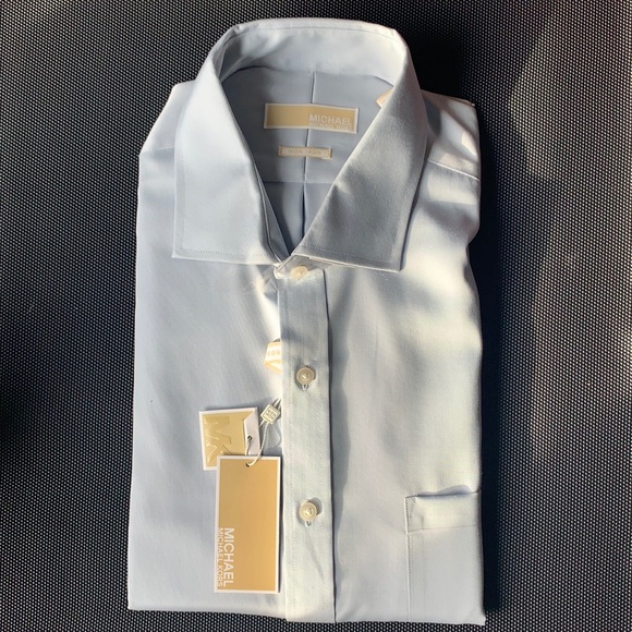 MICHAEL Michael Kors Other - Michael Kors Non Iron Steel Gray Men’s Dress Shirt 17 34/35 BNWT